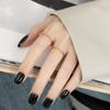 Nuevo anillo de bambú creativo japonés y coreano de estilo frío para niñas, anillo de dedo índice superpuesto de acero de titanio sin color.