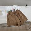 Shorts de pierna ancha con cordón de lino de imitación para mujer, ropa exterior delgada, holgada, holgada, adelgazante, casual, fresca, pantalones cortos