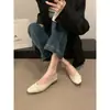 Zapatos Planos Cuadrados Poco Profundos Estilo Coreano Versátiles para el Trabajo y el Uso Diario para Mujer, Nuevo Modelo 2023, Cómodos de Suela Suave Estilo de Noche