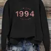 Moletom estampado 1994, gola redonda casual sw