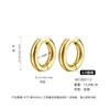 Aros de Oreja de Moda Transfronterizos al por Mayor en Stock para Mujer, Acero de Titanio, Lujo Ligero, Sensación de Alta Gama, Estilo Europeo y Americano, Estilo Ins, No se Desvanecen