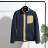 Chamarra unisex de polar en morado, gris oscuro, blanco roto, verde militar, negro y azul marino para invierno y primavera