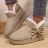 Chegada Nova de Inverno Botas de Algodão Quentes Confortáveis com Veludo Extra Estilo Casal Roupa para Casa Tamanho Grande Simples Versátil Solado Macio Cobertura Total Sapatos de Algodão