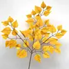 Hojas de árbol artificiales: hojas de arce rojo, hojas de arce japonés, hojas de ginkgo, hojas de plátano de sombra, hojas de sicómoro, hojas de arce de cinco puntas, ramas de aliso, hojas de plástico artificial