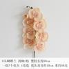 Estilo Europeu 8 Cabeças Phalaenopsis Retro Flores Artificiais Flores de Seda Flores Falsas Ornamentos Casamento Decoração de Casamento Decoração de Casa Fabricante Atacado