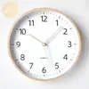 Reloj de Pared Estilo Japonés Reloj de Cuarzo Sala de Estar Hogar Reloj Sencillo Reloj de Pared Estilo Madera Moderna Reloj de Pared Silencioso