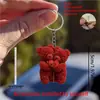 Pendente de Carro Novo Acrílico Plano Criativo Novo Urso Rosa Abraçado Decoração de Casa Pendente