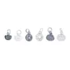 Plata de Ley S925 Ruyi Redondo Agujero Cuadrado Moneda Mini Colgante Tendencia China Buen Significado Placa de Carácter Pequeño Accesorios para Pulsera DIY