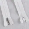 Não. 3 zíper de nylon fechado Branco tamanho acessórios calças zíper curto bolso de roupa zíper braguilha calças de terno masculinas