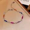 Pulseira Europeia e Americana Transfronteiriça com Zircônia Cravejada de Diamante, Pulseira de Luxo Leve e de Alta Qualidade, Design de Temperamento Fashionável, Joia de Mão Versátil para Venda por Atacado