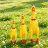 Brinquedo para pet que faz barulho, frango gritante, frango de pegadinha, brinquedo de morder criativo, atacado do fabricante