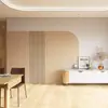 Papel de parede de grade com textura de madeira 3D, papel de parede de fundo avançado para quarto, sala de estar, sofá, loja de roupas, sala ao vivo feminina