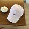 Gorra de Béisbol Bordada con Letra de Estilo Americano para Mujer, Simple Casual Versátil Adelgazante para la Cara, Gorra Duckbill para Hombre de Circunferencia de Cabeza Grande