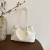 Bolsa de Ombro Única com Estampa de Estrelas Nova para Mulheres Verão 2026, Bolsa de Braço Estilosa de Grande Capacidade para o Dia a Dia, Bolsa de Lona Preguiçosa Estilo Coreano