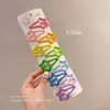 Presilha de Cabelo Estrela Coração Colorida Dopamina para Crianças, Presilha para Franja para Meninas, Acessório de Cabelo Grampo Fofo