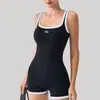 Mono de Yoga para Mujer Alta Elasticidad Ajustado Mono de Fitness Traje de Una Pieza Deportivo para Correr Entrenamiento