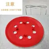 Reemplazo asiento de taburete plástico asiento de taburete redondo hueco engrosado panel de ocho agujeros plástico vulcanizado taburete de barra de acero moldeo por soplado con tapa