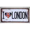 EU TE AMO placa de licença decorativa criativa personalizada placa de metal estanho em estoque direto da fábrica Amazon AliExpress