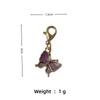 Llavero de Mariposa Retro Americano Moderno Genial Estilo Chica Caliente Milenial Colgante para Bolso Dulce Genial Accesorios para Zapatos Decoraciones para Zapatos