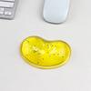 [en stock] directo de fábrica forma de corazón transparente silicona cristal muñeca soporte para mano de ratón alfombrilla de ratón creativa se puede enviar