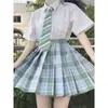 Saia do Ursinho Uniforme Jk Verão Original Genuíno Saia Xadrez Jk Conjunto Completo de Material Escolar Uniformes de Classe de Estudante em Estoque