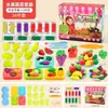 Brinquedo de máquina de macarrão de hambúrguer de argila colorida para crianças Conjunto de ferramentas de molde criativo de Plasticina Menina DIY fazendo argila