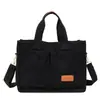 Bolsa de almuerzo portátil para mujer, de pana versátil, bolsa ligera para la compra para niña, bolsa de hombro cruzada para el trabajo