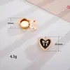 Novos Botões de Liga de Zinco Pérola Flor Rosa para Roupas Femininas Abotoaduras Pequenos Acessórios Decorativos DIY Estilo Chanel para Joias