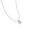 Collar Hueco con Forma de Corazón Dulce y Fresco con Diamantes, Cadena Fina Simple, Estilo Juvenil, Adecuado para el Uso Diario, Lujo Ligero, Collar de Nicho