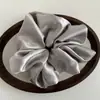 Versión coreana de primavera y verano nuevo anillo para el pelo de satén grande de intestino grueso sentido de temperamento de alta gama coleta baja color sólido anillo para la cabeza tocado accesorios para el cabello