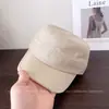 Gorra de Béisbol de Estilo Workwear con Visera Plana para Mujer, Nueva Versátil de Primavera/Verano, Color Sólido Casual, Sombrero Protector Solar, de Moda