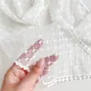 Bufanda de Seda con Lunares y Encaje Nueva de Verano para Mujer, Versátil para Tomar Fotos, Accesorios de Bufanda Hueca de Moda y de Alta Gama