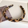 Diadema de Tela Versátil Estampado de Leopardo Versión Ancha Diseño de Nicho Alto Cráneo Accesorios para el Cabello Diadema Personalizada de Gama Alta Nuevo Estilo