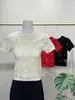 Versátil Top de Punto Holgado con Mangas Cortas para Mujer 2026, Moderno, con Calados, Cuello Redondo, Elegante y Adelgazante, Nuevo Top Deportivo de Verano