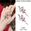 Pegatinas de Tatuaje Creativas Flor de Serpiente Coloridas Transfronterizas, Impermeables de Larga Duración, Maquillaje Corporal Elegante Tradicional para Brazos de Niñas