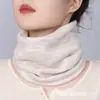 Cachecol Térmico de Tricô Escovado Casual para o Inverno, Viagem ao Ar Livre, Cachecol de Pescoço à Prova de Vento, Cachecol de Pescoço Unissex