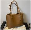Bolso de Hombro para Mujer Elegante para Viaje Bolso Grande Cuero Suave 2021 Celebridad de Internet Nueva Llegada Bolso Tote Portátil Estudiante Gran Capacidad Simple