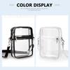 Bolso Bandolera Transparente de PVC Ultra Ligero Impermeable para Deporte Bolsa Transparente para Teléfono Móvil Bolsa de Almacenamiento de Plástico Bolsa de Cosméticos