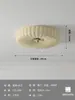 [Transfronteiriço] Iluminação minimalista vintage para varanda, sala de estudo cor creme, luminária de teto retrô para quarto infantil, iluminação de quarto