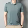 Camisa Polo para Hombre para Papá, Nuevo Estilo Verano 2026, Cuello Camisero, Bolsillo Real, Estampada, Casual, Transpirable, Camiseta de Manga Corta para Hombre