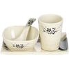 Conjunto de quatro peças de mesa de melamina criativo suit de louça de plástico japonesa pratos para hot pot copo colher comercial