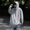 Roupa Fina Protetora Solar Masculina Verão Montanha Outdoor Marca Tendência Solta Estilo Japonês Harajuku Jaqueta com Capuz