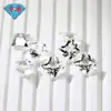 Huagang Gems Cuadrado Blanco Cristal Suelto Gema al por Mayor Blanco Princesa Cortada Anillo de Gema Natural Cara