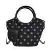 Bolso de mano rojo para mujer 2026 nuevo otoño nicho moda lunares bolso de mano hombro bandolera bolso de boda bolso de novia
