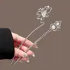 Horquilla de Calabaza Perlada para Mujer Nueva Antiguo Ojo de Gato Simple Accesible Lujo de Gama Alta Horquilla Tocados Accesorios para el Cabello