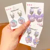 Aretes de Clip Lindos de Princesa Elsa para Niños Sin Perforación Aretes de Dibujos Animados para Niña Pequeña Aretes Colgantes para Bebé Aretes Anti-Dolor