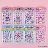 Pegatinas de Relieve Estéreo de Dibujos Animados Lindas Divertidas 3D Luminosas de Diamantes de Cristal Pegatinas Decorativas para Funda de Teléfono de Niña