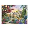 Pintura de diamante 5D 2021 novo diamante completo jardim dos fundos sala de estar feito à mão ponto de cristal colar diamante tijolo adesivo ponto cruz