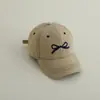 Primavera y Otoño Nuevo Estilo Coreano Gorra de Béisbol Bordada con Lazo Visera Protector Solar Gorra con Visera Deportiva para Niños y Niñas Sombrero de Moda