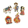 Imán de Nevera de Metal Magnético de Yacimiento Pequeño Zhoma de Xizang Souvenir Cultural y Creativo Decoración de Cumpleaños Regalo para el Hogar